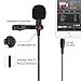 Lavalier Lapel Microphone,Omnidirectional Condenser Microphone Recording Clip-On for Computer PC Macbook iPhone iPod iPad Samsung All Smartphones,Perfect for Interviews,Skype,Audio Video Recording