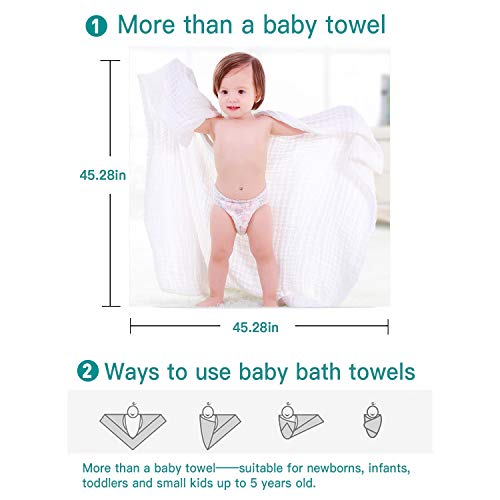 image for Dimora Baby Bath Towels, Washcolth 45.28