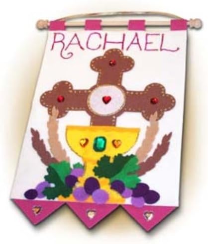 Illuminated Ink Girls First Communion Banner Kit - Cross Design