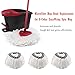 BBT BAMBOOST Mop Head Replacement Fit for OCedar Microfiber Easywring Spin Mop Refill - 6 Pack