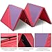 Giantex 4'x10'x2 Thick Folding Panel Gymnastics Mat Gym Fitness Pink