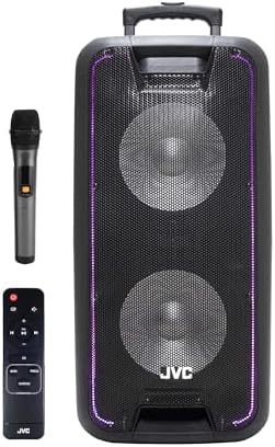 JVC Battery Powered Trolley Speaker With Wireless Mic In The Box