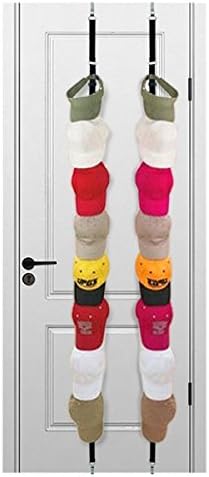 Cap Rack (2 Pack - Holds 32 Caps) for Baseball Hats, Ball Caps - Best Over Door Closet Organizer for Men, Boy or Women Hat Collections - Display Racks With Clips, Perfect Holder and Storage