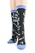 Foot Traffic Womens Professional I Call The Shots Socks, Blue/Grey (Size 4-10)