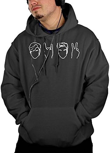 ZdaR RH Pullover Dolan&amp;Twins Man's Trendy Sweatshirt Pocket Hoodie M Black