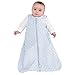 HALO Sleepsack Plush Dot Velboa Wearable Blanket, TOG 1.5, Blue, Medium