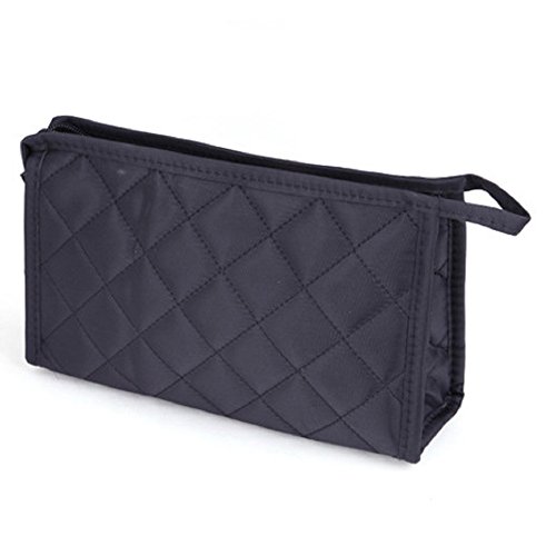 Urmiss Cute Lovely Handbag Grid Cosmetic Bag Ladies Makeup Bag Organizer Candy Color Purse