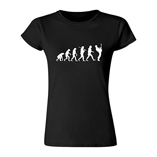 Benjamin Chapman Casual Guitar Player Evolution T-Shirt For Women