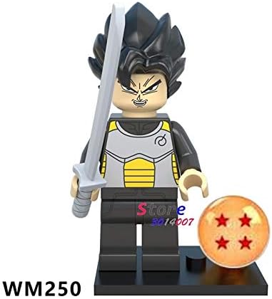 Amazon 50ピース 組み立てブロック ドラゴンボールzフィギュア バイオレットクリリン ティーン シンハン 悟空 チアオツベジータコレクション 子供用 おもちゃ Wm250 ブロック おもちゃ