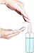 TecUnite 6 Pack Small Pump Bottles Clear Travel Bottle Plastic Empty Spray Dispenser Hand Lotion Sanitizer Refillable Accessories Set with Small Funnel for Flight, Airport, Holiday(100 ml,White)