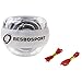 Resbo Metal Core Silver Gyro Ball, Auto Start Wrist Ball Hand Strengthener Wrist Exerciser
