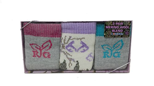 Realtree Girls Gift Box Socks, Assorted, Small