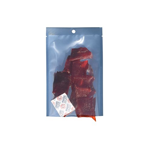 AwePackage Clear Silver Flat Pouch Bag with Oxygen Absorber for Home Made Jerky (50, 5x8"(1.5oz))