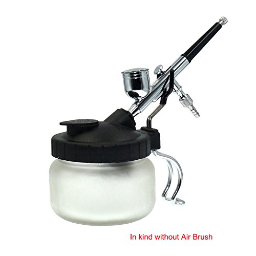 Huphant Airbrush Cleaning Pot Station, Clean Paint Jar Air Brush Holder