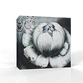 Black and White Flower Pictures Home Wall for...