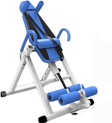 懸垂器具 折りたたみ式逆さぶら下がり 調節可能なストレッチ反転ベンチ 腰痛用ヘビーデューティーセラピーチェア 家庭用ハングアップ Color 送料無料 当日発送可能 75 Blue 152 Size 115 Cm