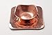 Sertodo Copper, Flat Earth Bowl, Hand Hammered 100% Pure Copper, 7 inch square