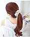 Jastella 50 Pcs Chiffon Hair Elastic ties Including 20 Assorted Chiffon Flowers Scrunchies 30 Braided Elastic Thick Hair Bands Scrunchy Hair Bow Ties Ropes Scrunchie for Women Girls Hair Accessories