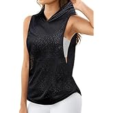 Remidoo Women's Sleeveless Hoodies Workout Tank Tops Activewear Open Side Shirts