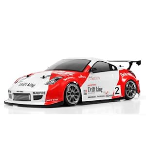 Exceed RC 2.4Ghz MadSpeed Drift King Edition 1/10 Electric Ready to Run Drift Car (Red/White)