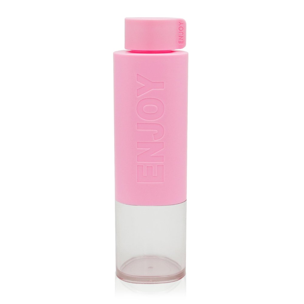 Trinkflasche Wasserflasche Auslaufsicher BPA Frei für Outdoor, Sport, Schule, Fitness und Fitnessstudio 500ML, Pink