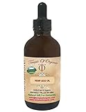Organic Hemp Seed Oil 4 oz 100% Pure Pharmaceutical Grade Raw Cold Pressed Unrefined Extra Virgin Natural Pain Relief Healthy Hair Split Ends Skin Nails Moisturizing By Temple Of Organic