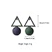 Simple Geometric Triangle Earrings Female Bead Jewelry Earrings Asymmetric