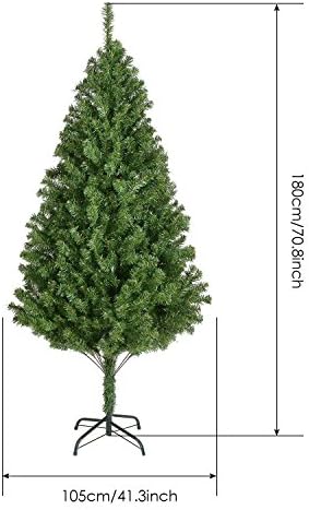 Christmas Tree Luxury New Traditional Forest Green Xmas Decorations-- 4 sizes (6ft(180cm)-850 Tips)