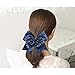inSowni 12 Pack X-Large Big Glitter Sequin Cheer Bow Hair Ties Scrunchies Bands Ponytail Holders Elastics for Baby Toddlers Girls Women