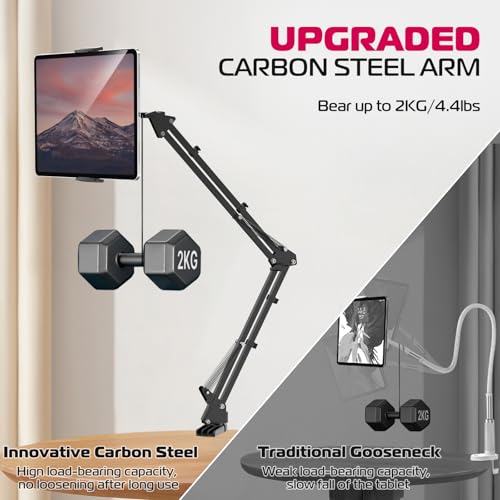 ULANZI T2 Tablet and phone Stand holder for bed - Black