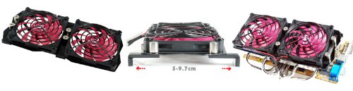 Evercool RVF-2F VGA Heatsink Universal Dual Replacement Fans (EC-RVF-2F)