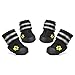 Petacc Dog Shoes Waterproof Dog Boots Anti-Slip Snow Boots Warm Paw Protector for Medium to Large Dogs Labrador Husky Shoes 4 Pcs in Size 5