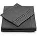 Cosy House Collection Everyday 1500 Series Bed Sheet Set - Ultra Soft & Cool Hotel Bedding - Deep Pocket - Wrinkle, Stain and Fade Resistant - 5 Piece Set (Split King, Grey)