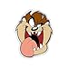 Fan Emblems Taz Car Decal - Automotive Domed Classic Looney Tunes Logo