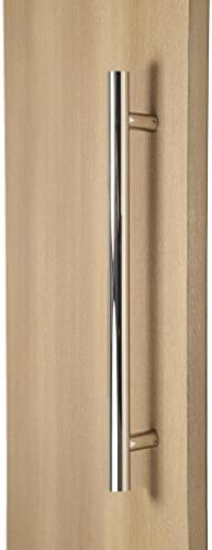 STRONGAR Modern & Contemporary Round Bar/Ladder/H-shape Style 406mm/16 inches Push-pull Stainless-steel Door Handle - Polished Chrome Finish