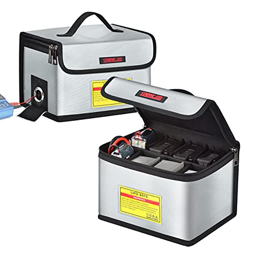 STARTRC Lipo Safe Bag, Fireproof, Explosion-proof Bag, Large Lipo, Battery Storage Box, Protective Switch, Protective Bag for Storage and Charging