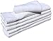 12 PCS NEW WHITE 20X40 100% COTTON ECONOMY BATH TOWELS SOFT & QUICK DRY (1 Dozen)