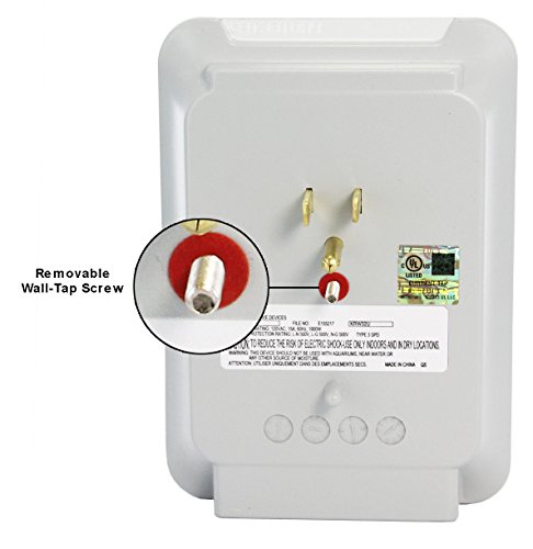 KRIËGER UL 1449 Wall Mount 3 Outlet 540J Advanced Fireproof Surge protector - Dual USB Ports (3.4A max) fast charge your Iphones, android galaxy, Samsung, ipad tablet and more
