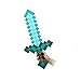 Pixel Foam Sword Foam Blue Diamond Sword for Boys and Girls for birthday party Pixel Miner Gaming not minecraft