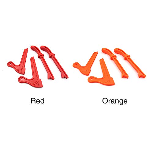 yodaliy Push Stick Set, 4 Pieces V-Shaped Safety Push Stick Table Saw Accessories Hand Protection for Carpentry Table Working Blade Router Protect Woodworkers(Orange) - Thumbnail 4