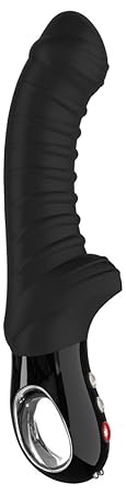 Fun Factory Vibrator G5 Tiger Black Line - großer Stimulator für sie, Rillen-Design, Vibrator für Frauen, Silikon, schwarz