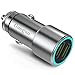 Fast USB Car Charger Adapter, Guoguo Quick Charge 3.0 36W 4.8A Pure Copper Car Charger for iPhone,Samsung,LG and More