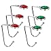 SoFire 6 Pack Stainless Steel Removable Christmas Stocking Holders for Holiday Party Decorations Gift Hanging