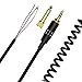 Sqrmekoko Extension Spring Relief Coiled Audio Cable for Sony MDR-7506 7509 MDR-V6 V600 V700 V900 ATH-M50 Headphones
