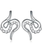 ZHULERY Kette Damen, Halskette Anhänger Eng Verbunden 925 Sterling Silber Kette Geschenk für Damen Geburtstagsgeschenke Muttertag Frauen Freundin Mama 45