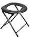 Kunida Designs Portable Camping Toilet Chair - Yoni Steam Seat - Folding Bedside Commode - Lightweight Foldable Outdoor Porta Potty for Adults