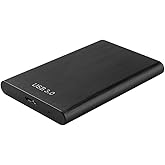 1TB Portable External Hard Drive USB 3.0 Compatible with Tablets and 2.5 Inch Devices Metal Plug and Play(Black)