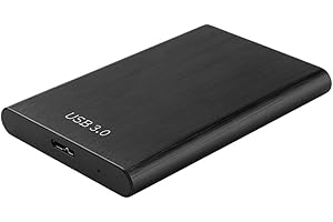 1TB Portable External Hard Drive USB 3.0 Compatible with Tablets and 2.5 Inch Devices Metal Plug and Play(Black)