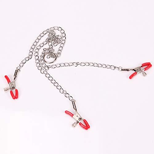 Mens Masturbaderss Real Skin Feel Toys Three Metal Clips Female Lips G Point Clamps Clip Iron Chain Game Red,Vibreadors Waterproof USB Rechargeable M