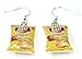 Polymer Clay Handmade Bags of Potato Chips Earrings
